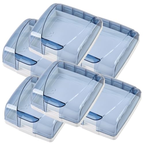 Baluue 6 Pezzi Proteggi Prese Elettriche Bagno Adesivo Copertura per Quadro Elettrico Interno senza Facile da Installare e Riutilizzabile