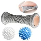 3 Stück Fussroller,Mit 2 Fußmassagebällen,Massageroller Für Plantarfasziitis Und Fersensporn, Faszienrolle Fuß, Fußmassageroller, kleine Faszienrolle Fuß, Ideal Für Die Selbstmassage