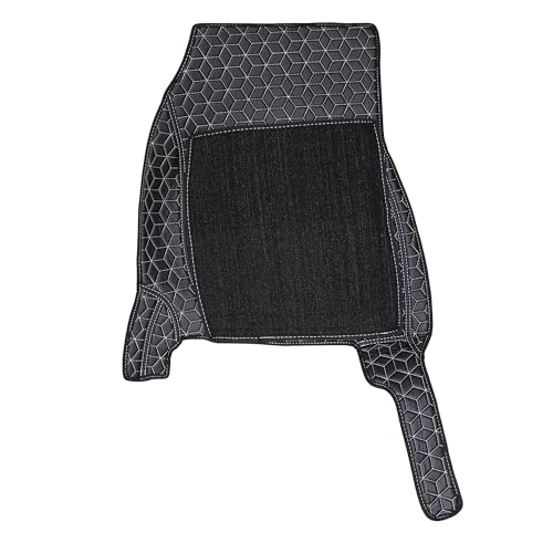 Image of CARNEST 7D Car Floor Mats| Grass Mat Set | Waterproof & Washable Full Coverage Car Foot Mats | Double Stitched 7 Layer Protection | Black Silver |Compatible with Safari 2023 Auto
