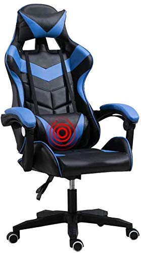 Gaming Chair Computer Chairs Video Game Chair,High-Back Ers Chair with Headrest and Massage L Pillow Rated Load Warm as Ever