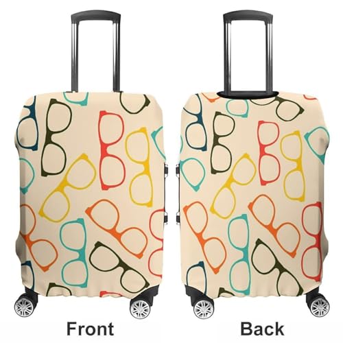 Yeglasses Pop Art Print Luggage Covers Stretchable Anti Scratch Luggage Cover Suitcase Covers Stretchy Baggage Cover for Suitcase Decorated Accessories L3