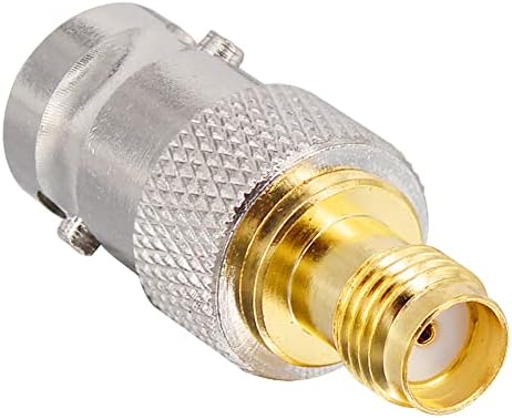 BOOBRIE BNC Female to SMA Female Coax Connector BNC to SMA Female Adapter BNC Female Connector SMA Female Connector for SDR Ham Radio Baofeng UV 5R UV82 V-5r5 Two Way Handheld Radio Pack of 2