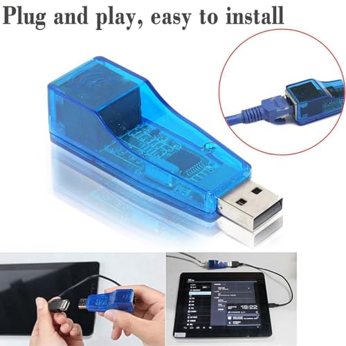 Image of USB 2.0 to Ethernet RJ45 Network LAN Adapter Card