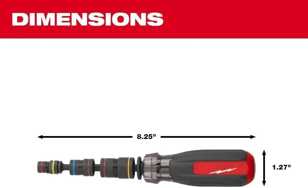 48-22-2921 for Milwaukee Multi-Nut Driver SHOCKWAVE Impact Duty Magnetic Nut Drivers Length 8.25 in Width 1.4 in Height 1.27 in