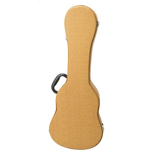 Shyneer 26' Tenor Ukulele Hard Case, Leather Case with Top Handle and Shoulder Strap, Yellow