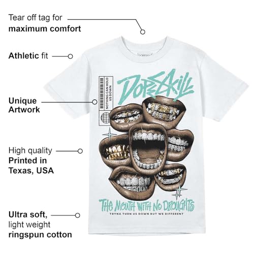Image of DopeSkill Graphic Tee Streetwear Hip Hop Hypebeast Unisex T-Shirt Sneaker Colour Matching Shirts Rapper Mouth