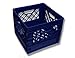 Authentic 13x13x11 4 Gallon 16 Quart Square Dairy Milk Crate (RED)