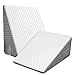 OAISZ Wedge Pillow, 10 Inch Bed Wedge Pillow for Headboard, Pillow Wedge for Acid Reflux Relief, After Surgery, Sleeping，Back Pain Relief, Memory Foam Top, LightGrey
