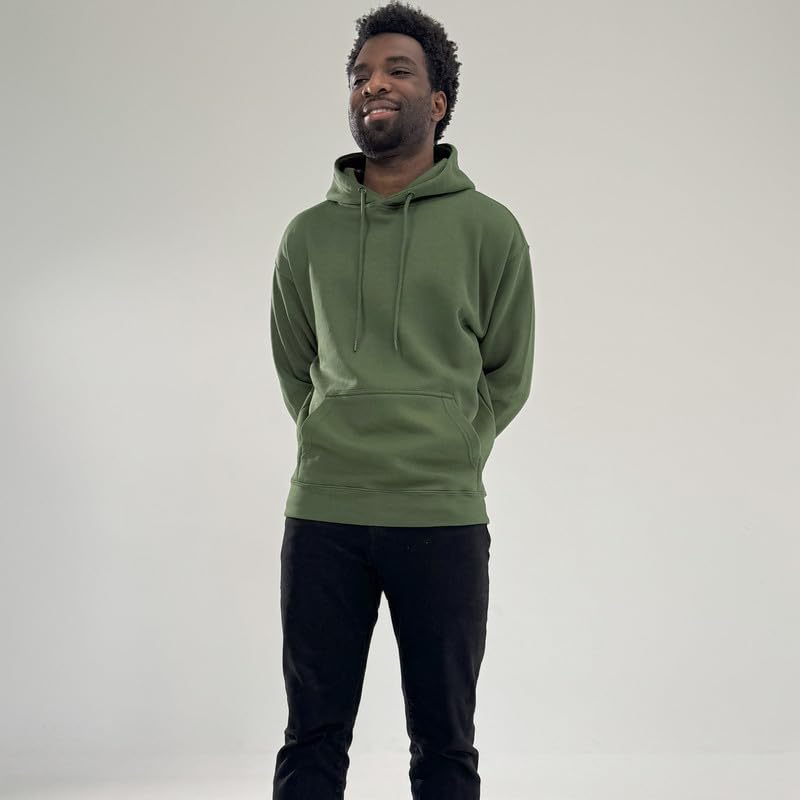 Image of Circle Clothing Men's Fleece Hoodie - Ultra Soft and Comfortable Hoodie - Heavy Weight Pullover Hoodies with Kangaroo Pocket