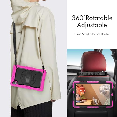 Housse rotative pour Lenovo Tab M10 HD 2e génération rose