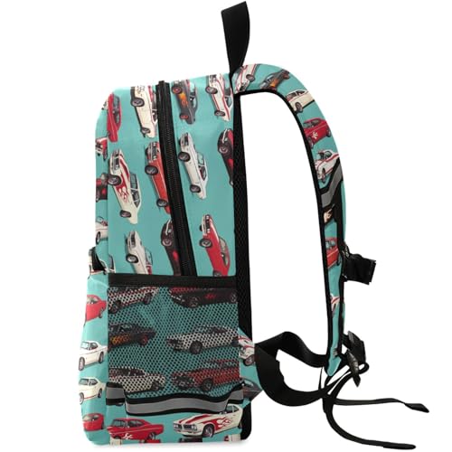 American Muscle Racing Car Kids Toddler Backpack Vintage Pixar Cars Race Kindergarten Bookbag Preschool Backpacks Elementary School Bags Reflective Stripes Casual Bag For Children Boys Girls2