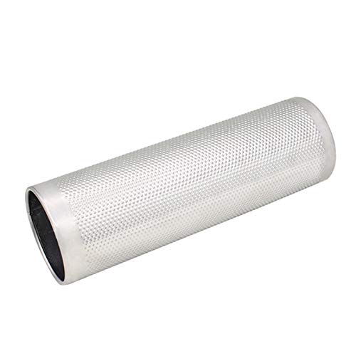 Guitar Parts Large Stainless Steel Guiro with Scraper Latin Merengue Percussion Musical Instrument 10Inch X3 Inch Open Ends - (Color: Silver)