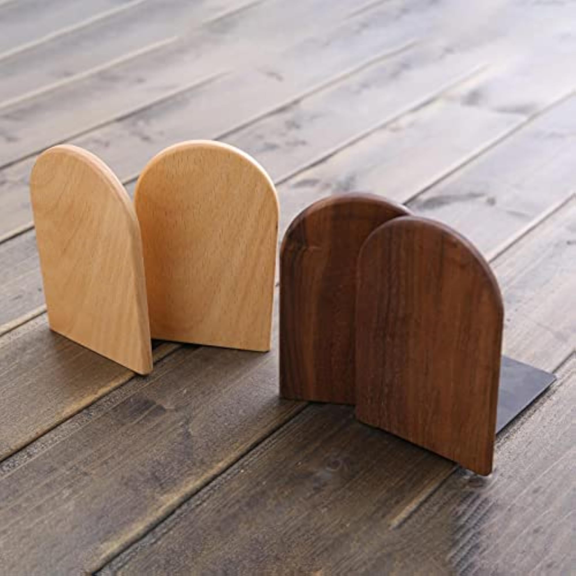 Desktop Books Stand Shelf Storage Rack, Beech