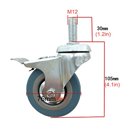 Roulettes pivotantes de 75 mm : finis les sols rayés en démo - 2