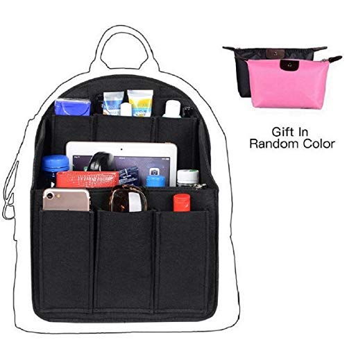 Felt Backpack Organizer Insert, Round Top Purse Organizer, Backpack Purse And Travel Backpack