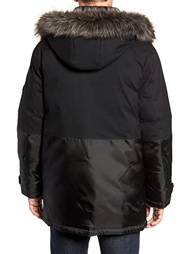 Image of Andrew Marc Men's Maxfield Mid Length Down Jacket With Removable Hood