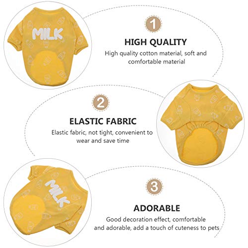 POPETPOP Trajes Camisa Bonito Do Filhote de Cachorro Do Animal de Estimação de Algodão Respirável Te