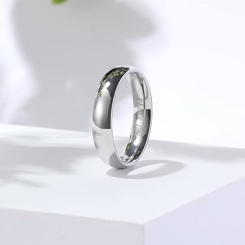 Miniatura 3 de King Will - Anillo de acero inoxidable 532 pulgadas1364 pulgadas1564 pulgadas932 pulgadas516 pulgadas acabado mate y borde biselado pulido grabado