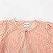 Noomelfish Girls Lace Cardigan Shrug Kids Long Sleeve Bolero Sheer Floral Tops, Flower Pink, Size 5-6 Years