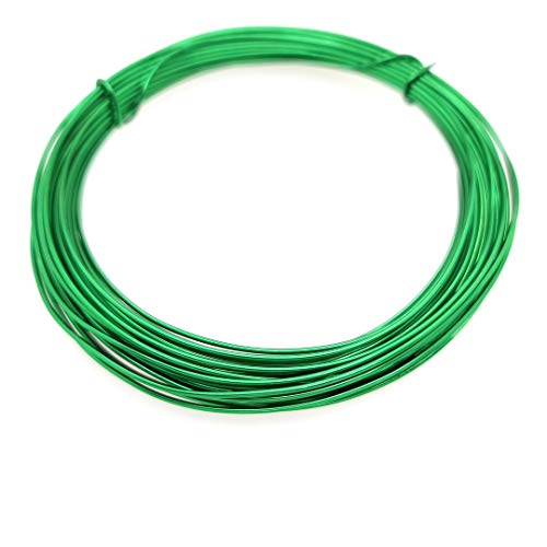 Image of 32.8 Feet Aluminum Wire for Craft /Jewelry Making and Wire Sculpting (Green, 0.8MM /20 Gauge) from Craft Wire