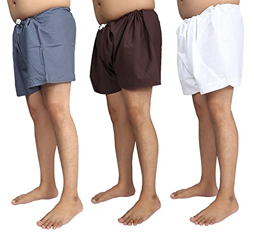 Image of BISMAADH Organic Soft & Breathable Cotton Unisex Sikhi NADA Kachhera Pack of 3