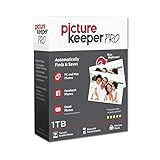 Smart USB Backup Drive 1TB - Picture Keeper PRO External Photo Video and File Backup Device for PC and MAC Laptops and Computers
