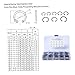 FUNOMOCYA 180pcs Snap Ring Assortment Retaining Ring Set Kit Circlip Kit for Industrial Use
