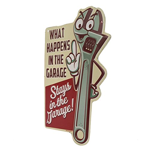 Open Road Brands Funny Garage Embossed Metal Sign #TOP25