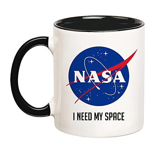 Dxcvbrds NASA Meatball Logo Mug I Need My Space, 11oz Novelty Coffee Mug/Cup 11oz