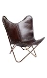 Kare Design Sillón Butterfly, Marrón, 87x80x76cm