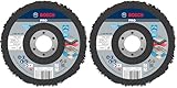 Bosch Professional Reinigungsscheibe N377 Best for Metal 125mm, 1 Stk., Schwarz, 2608607633 (Packung mit 2)