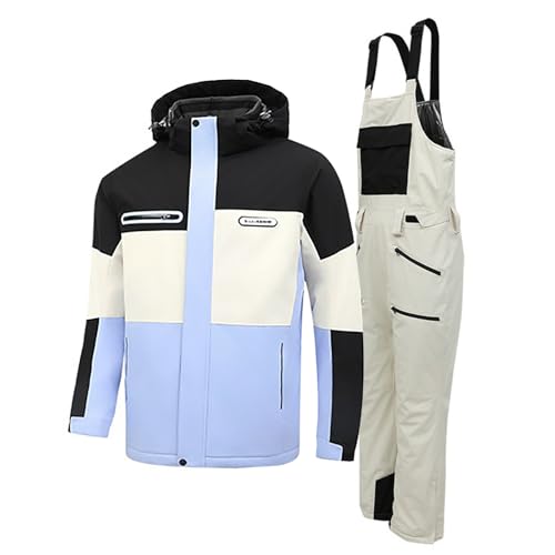 Combinaison de neige pour homme veste de ski coupe-vent et pantalon chaud imperméable
