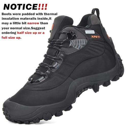 Image of Men's Waterproof Hiking Boots Mid Height Outdoor Shoes