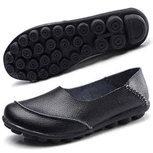 Hishoes dames mocassin bootschoenen leer loafers rijden platte schoenen slippers erwtenschoenen