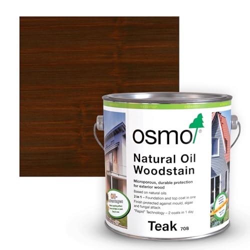 Natural Oil Woodstain Matt (708 - Teak, 2.5l)