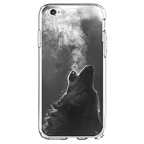Shark Smokey Wolf Pattern Animal Case For Apple Iphone 5C