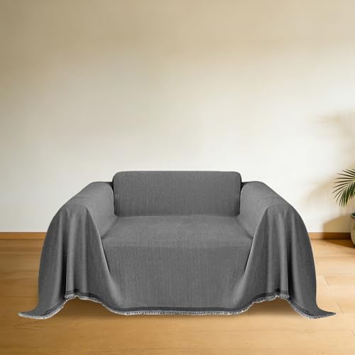 �}���`�J�o�[ �����` 180 x 215 cm �h�o�L�Y�h�~����~�􂦂�ʋC���L�΍����\�t�@�[�x�b�h�J�o���n�_�炩�����ꊊ��߃Y���ɂ������@�\�o�e�u���\�t�@�ی�}�`�N���X�V���v����l�G�ʗp2�l�|��3�l�|���I�t���I�Ȃ��ی�, �O���[