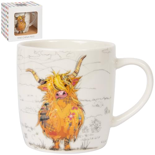 The Leonardo Collection Bug Art Mug Hamish Highland Cow