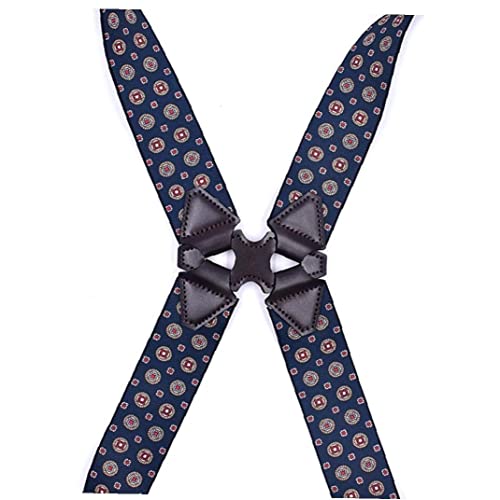 Mode Bretels Voor Mannen Side Clip Stijl 3.5Cm Breed Zware Grote Lange Verstelbare Elastische Hip-Clip Broek Braces Geschenken - Afbeelding 4