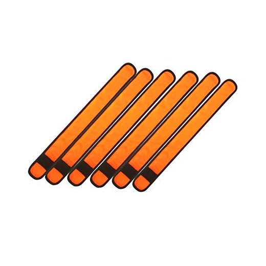 LED Armbands Slap Bracelets Wristbands Flashing Sports Pack of 6/7 Glow Party Supplies for Lives, Festivals Running Parties Night Events 13.75 x 1.57 Inch (6 Pack Orange)