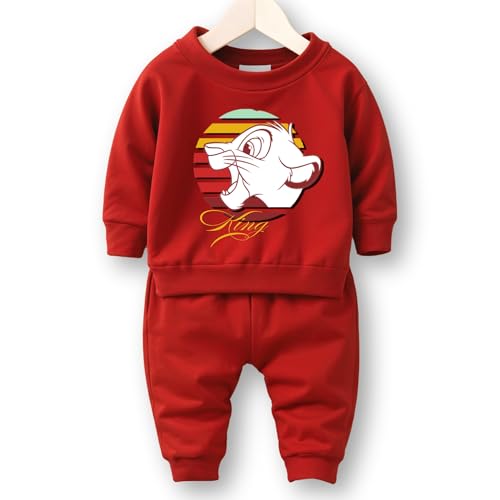Image of Minicult Kids Cotton Co-ords Full Sleeve Sweatshirt and Pant Set with Character Print
