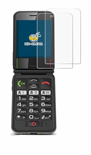BROTECT (2 Stück Schutzfolie für Emporia Simplicity glam Bildschirmschutz Folie Made in Germany, Ultra-Klar