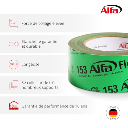 Ruban adhésif flexible 75m isolation toiture pare-vapeur freins vapeur - 3