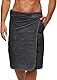 Sowel® Saunakilt Herren, 100% Bio-Baumwolle, Saunahandtuch mit Klettverschluss, Saunatuch, Sauna Buddy, 60 x 140 cm, Anthrazit/Anthrazit