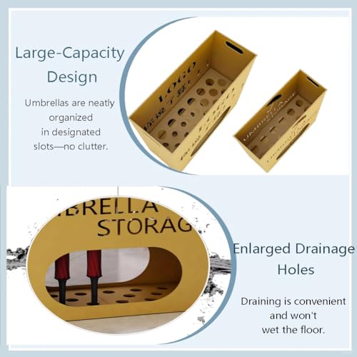 Support de rangement pour parapluies d'entrée en métal robuste et durable