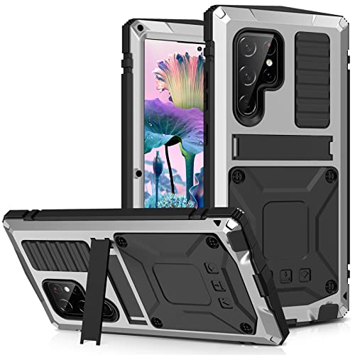 Évitez les bris d'écran avec la coque Samsung S23 Ultra intégrale silver