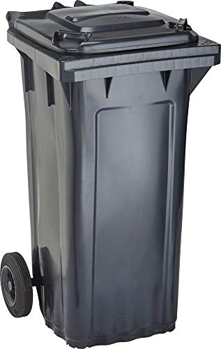Preisvergleich Produktbild OPV Großmülltonne / Mülltonne WAVE 120 l Kunststoffband Grau