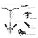 AODI Swing Wiggle Scooter, 3 Wheels Drifting Folding Kick Scooter with 4-Level Adjustable Height/Foldable for Kids/Woman/Men Age 6+ Years Old