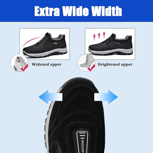 Zapatos ortopédicos de hombre impermeables y antideslizantes con espuma viscoelástica 7