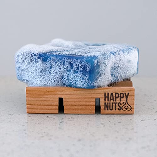 Happy Nuts Man Slab Natural Handmade Soap (Slab Saver)